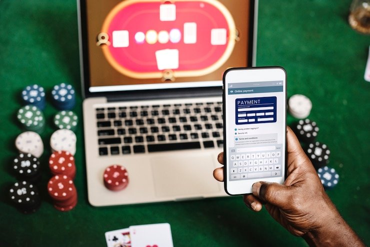 Antarmuka live chat dalistoto selama sesi permainan blackjack dengan dealer dan pemain lain